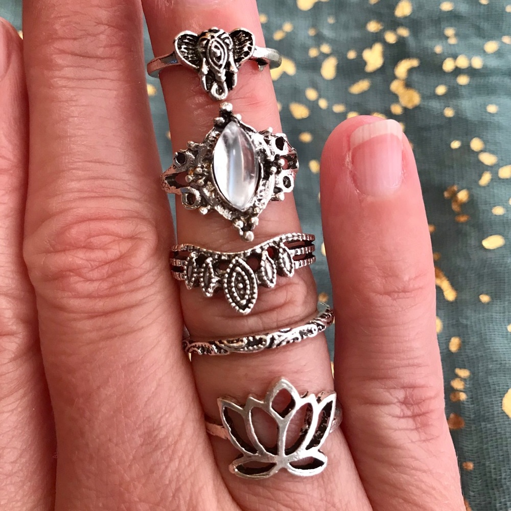 5 piece ring set